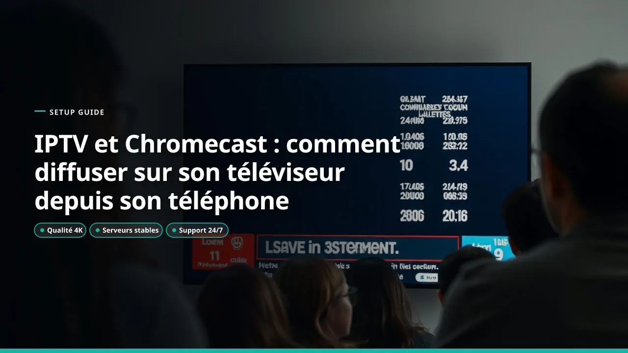 IPTV et Chromecast : comment diffuser sur son téléviseur depuis son téléphone
