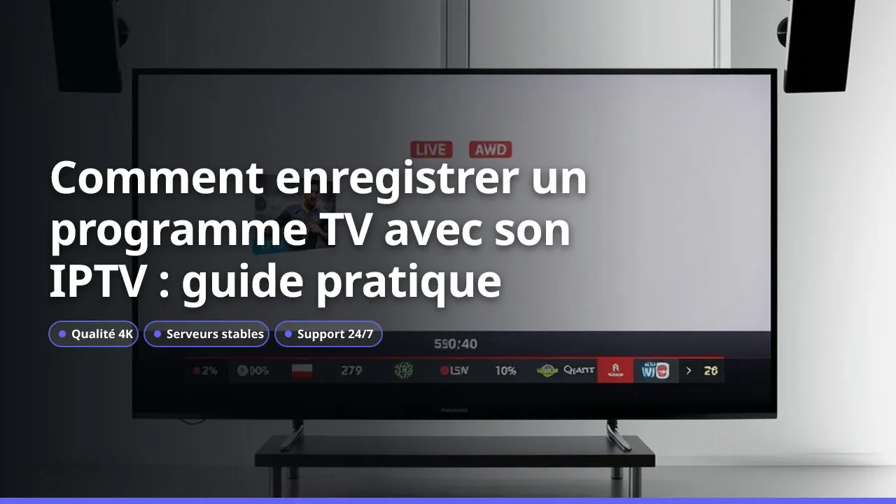 Comment enregistrer un programme TV avec son IPTV : guide pratique
