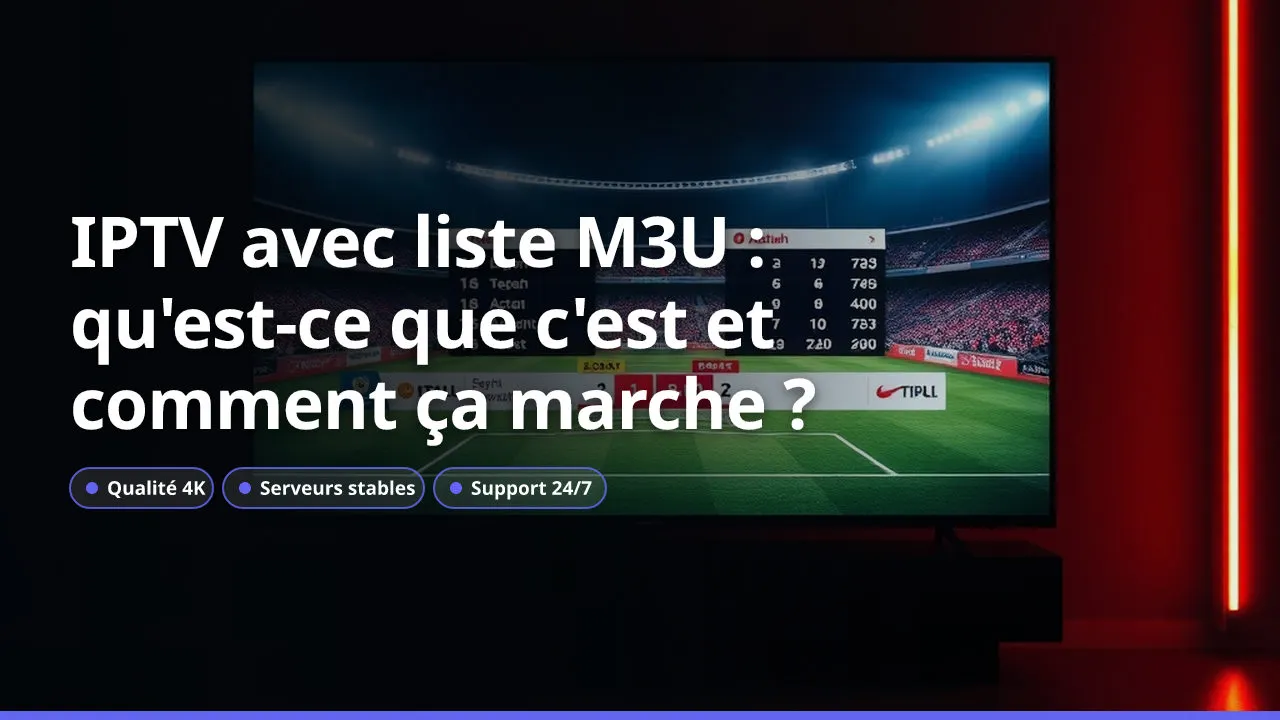 IPTV avec liste M3U : qu'est-ce que c'est et comment ça marche ?