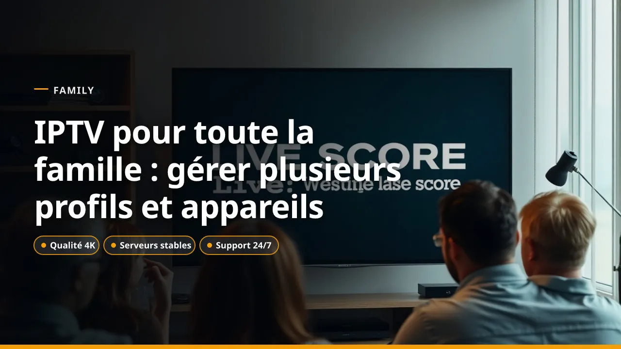 IPTV pour toute la famille : gérer plusieurs profils et appareils