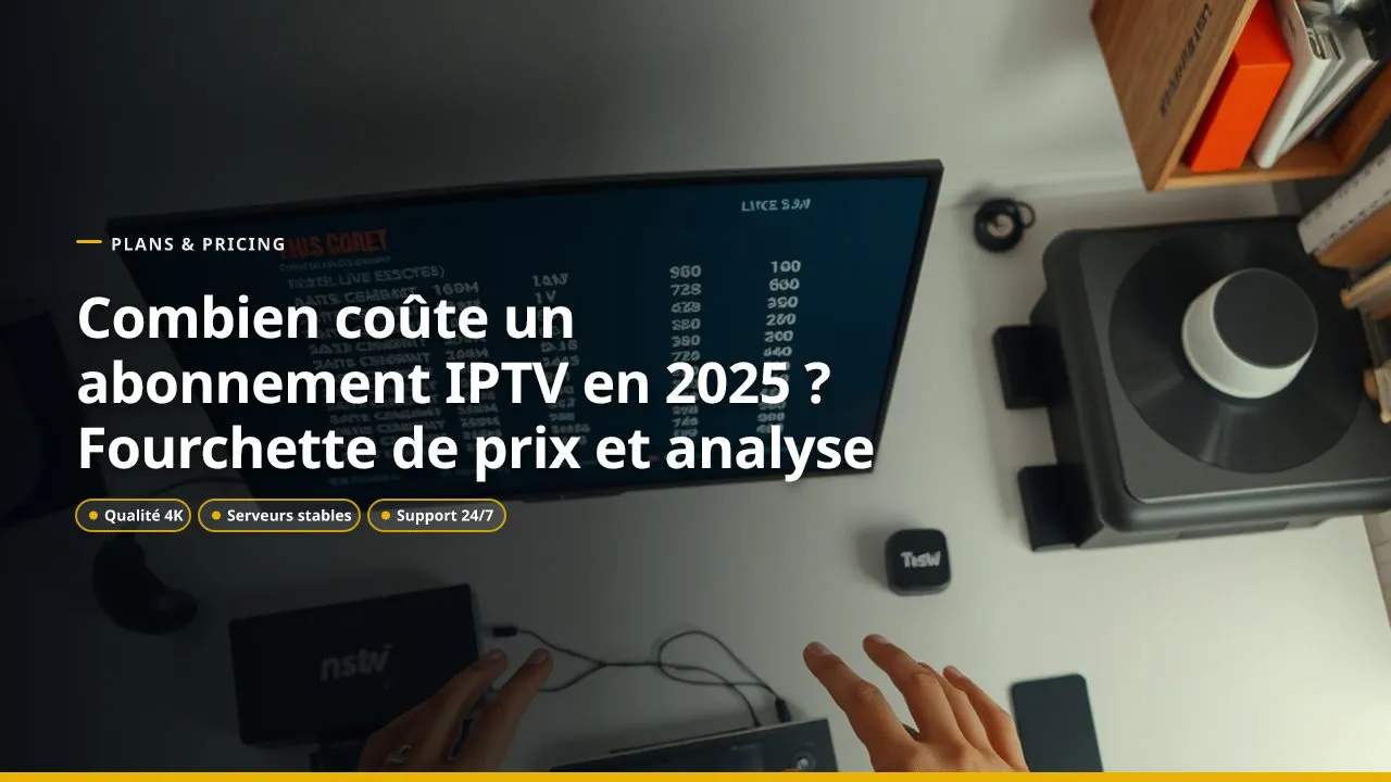 Combien coûte un abonnement IPTV en 2025 ? Fourchette de prix et analyse