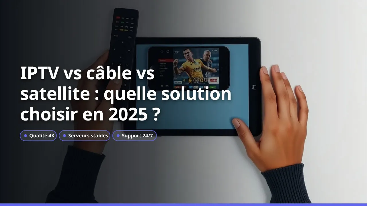 IPTV vs câble vs satellite : quelle solution choisir en 2025 ?
